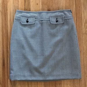 Ann Taylor Loft black and white skirt